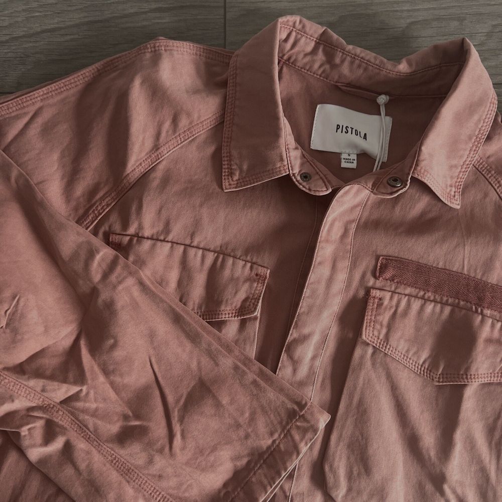 NWT Pistola Briana Womens Oversized‎ Utility Jacket Clay Size Small